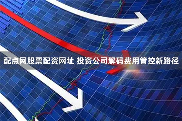 配点网股票配资网址 投资公司解码费用管控新路径